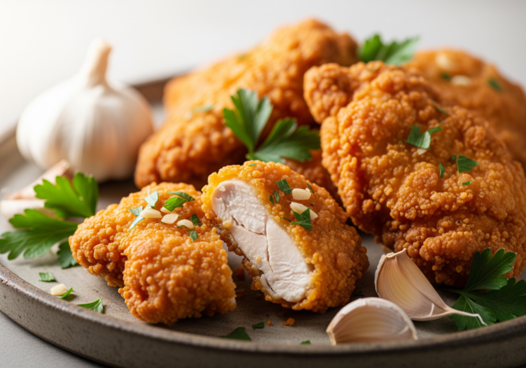 Garlic Chicken Fried Chicken Recipe